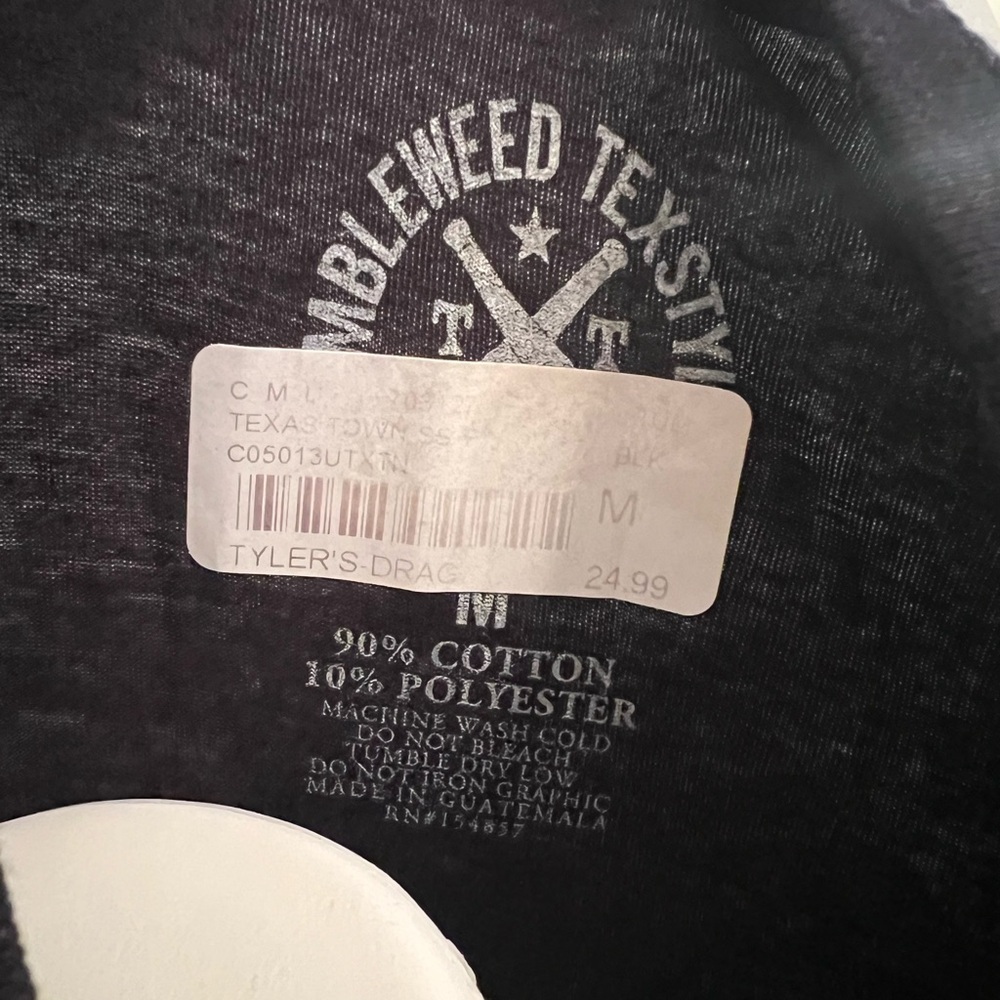 NWT Tumbleweed Texstyles black and White Texas Graphic Short Sleeve Tee - Picture 3 of 5